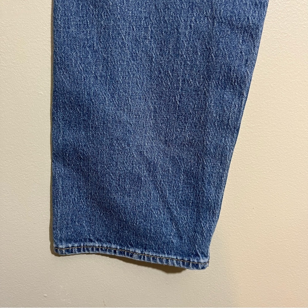 Levi’s Premium 501 ‘93 Straight Fit Men’s Jeans Basil Sky Destructed Medium Wash - Picture 8 of 16